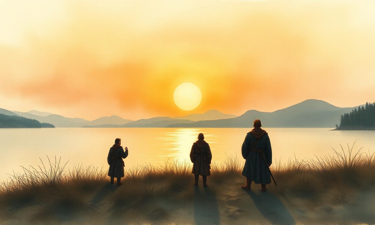 Of Men — Dels Homes, Alan Lee style watercolor