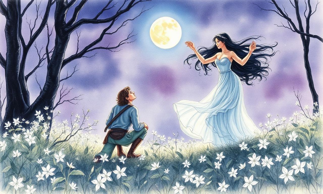 Of Beren and Lúthien — De Beren i Lúthien, Alan Lee style watercolor