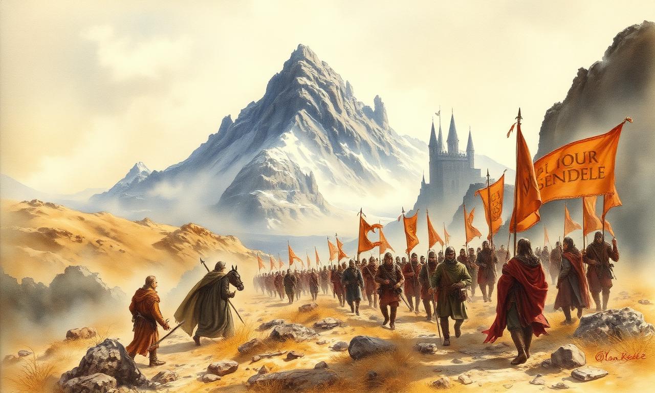L'Última Aliança d'Elfs i Homes davant les portes de Mordor